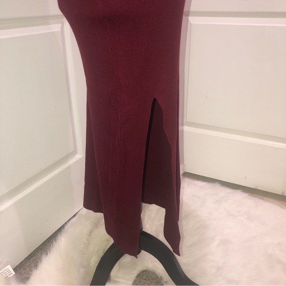 One Shoulder Sweater Dress- size large- NWT $35 - Picture 4 of 7